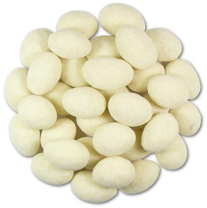 Migdały w białej czekoladzie z kokosem, 100g