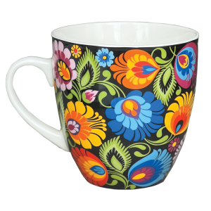 KUBEK KARYNA 1000 ML - ŁOWICKA CZARNA