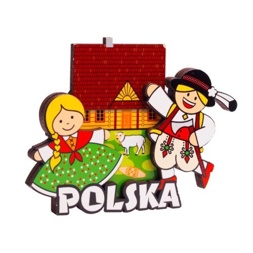 magnes_drewniany_para_góalska_ludowy_folk.jpg