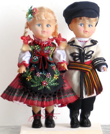 lalki_w_satrojach_ludowych_recznie_robione_para_w_stroju_piotrkowskim_23cm zdjecie pogladowe.jpg