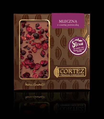 Czekolada mleczna z czarną porzeczką stewia Cortez.jpg